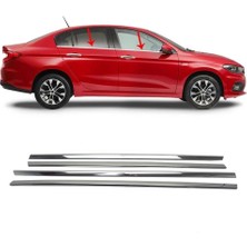 Egea 2015 Sonrası Krom Paslanmaz Çelik Cam Çıtası