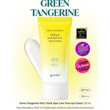 Ton Eşitleyici Leke Karşıtı Güneş Kremi GOODAL Green Tangerine Vita C Dark Spot Tone Up Cream SPF50+