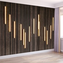 Dreamwall Duvar Kağıdı Modern Ahşap  LED Işık Görünümlü  Duvar Paneli - Estetik Dekorasyon