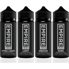Empire Inks Dövme Boya 4 Stage Graywash Set - 4OZ/120 ml