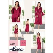 Alissa Kadın Saten Altılı Çeyiz Seti 8650