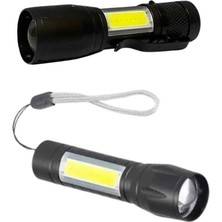 Butik Bfs Uzun Menzilli Şarjlı El Feneri Uzun Ömürlü LED Işık Lamba