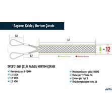 SPC812-26Bİ Çelik Kablo / Hortum Çorabı 316 Inox