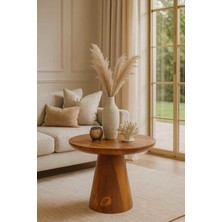 Meşe Renk Ahşap Orta Sehpa – Şık ve Dayanıklı Mantar Model