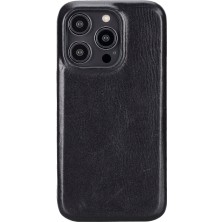 Bouletta Apple iPhone 14 Pro Uyumlu Deri Arka Kapak Rock Rst1