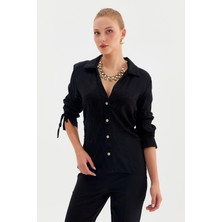 Nish&Chic Yılan Derisi Gömlek