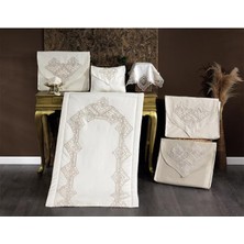 Çeyiz Diyarı Talya Seccade Seti Krem