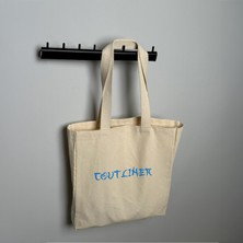 Coutliner Brush Baskılı Bez Çanta