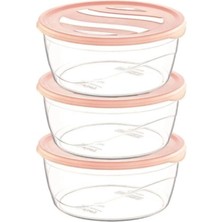 Venüs Shopping Çankaya 3'lü Karizma Yuvarlak Saklama Kabı ÇNK-2149