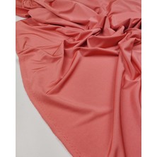 Kumaş Parça Somon Pembe Arası Renkte Jarse Kumaş (En 150 cm x Boy 215 Cm)
