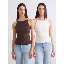 Soulife Halter Yaka Askılı Kadın Atlet 2'li