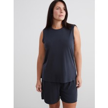 Soulife Bisiklet Yaka Modal Karışımlı Kadın Atlet