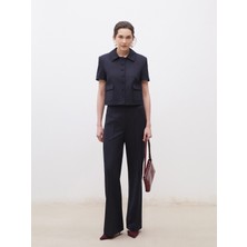 Soulife Loose Fit Krep Kadın Pantolon