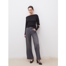 Soulife Wideleg Kadın Jean Pantolon