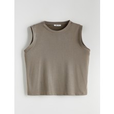 Soulife Bisiklet Yaka Modal Karışımlı Kadın Atlet