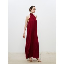 Soulife Halter Yaka Saten Elbise