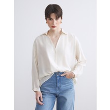 Soulife Dokulu Poplin Kadın Gömlek