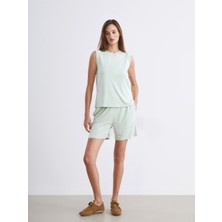 Soulife Beli Lastikli Kadın Şort