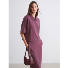 Soulife Polo Yaka Kadın Tişört