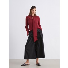 Soulife Standart Fit Kadın Pileli Pantolon