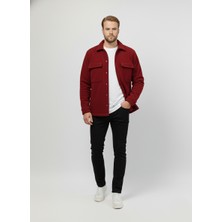 A02Teks Erkek Mevsimlik Spor Kesim Mont Çıtçıtlı Ceket Polar Erkek Gömlek