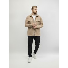 A02Teks Erkek Mevsimlik Spor Kesim Mont Çıtçıtlı Ceket Polar Erkek Gömlek