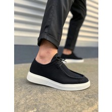 Joy Ayakkabı JY170 Tornado Bağcıklı Süet Erkek Günlük Spor Klasik Ayakkabı Sbt - Siyah