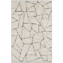 Atlas Halı Gloria Eloa Gri Bej Geometik Desenli Halı