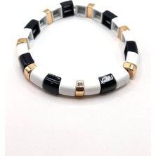 Nish&Chic Gold Su Yılanı Seramilk Esnek Bileklik