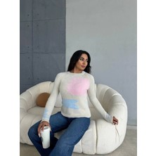 Zengezur Mall Mtxdpn Bıyıklı Triko Kazak Beyaz (beden: Standart)