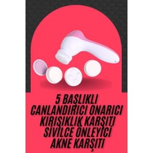 Butik Bfs Cilt Temizleme ve Masaj Aleti 5 Başlıklı Akne ve Sivilce Önleyici