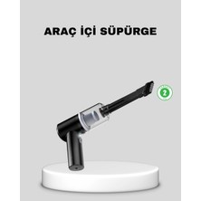Butik Bfs Mini Şarjlı Araç Süpürgesi – 120W Güçlü Motor, 5500PA Vakum Emiş, Yıkanabilir Filtre