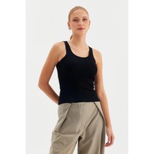 Nish&Chic Askılı Esnek Triko Bluz