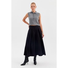 Nish&Chic Pileli Kloş Etek