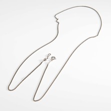 Silvalli 40 Mikron Rodyum Gurmet Gümüş Zincir