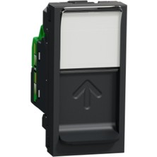 Schneider Yeni Unica, RJ45 Cat6 Utp Data Prizi, 1 Modül, Antrasit NU341454