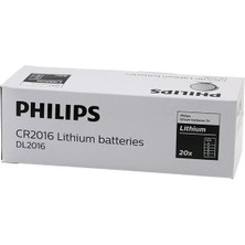 Venüs Shopping PHILIPS LİTHİUM CR-2016 PARA PİLİ  3V   5Lİ KART (4887)