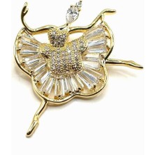 Nish&Chic Taşlı/incili Broş