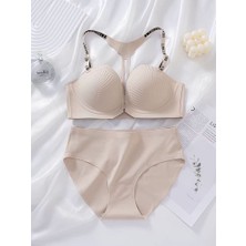 Eces Desing Kadın Dikişsiz Destekli Sütyen & Slip Iç Giyim Takımı W2007