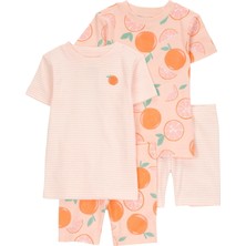 Carter's Kız Bebek Pijama Set 4'lü Paket