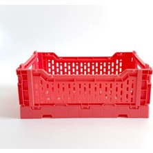 AGM Katlanır  40X30X15 cm Gıdaya Uygun Katlanabilir Düzenleyici Sepet 17 Litre ,katlanabilir Saklama Sepeti, Istiflenebilir Düzenleyici Kutu, Meyve Sebze Oyuncaklarını Saklamak Için Büyük Kapasiteli Kasa
