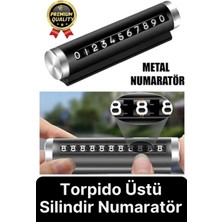 Svein Yeni Araç Içi Telefon Numarası Parkmatik Metal Çevirmeli Ayarlı Torpido Üstü Silindir Numaratör