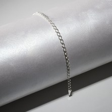 Silvalli 50 Mikron Tek Bakla Rambo Gümüş Bileklik