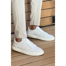 MN2505 - Keten Erkek Ayakkabı Beyaz / Beyaz