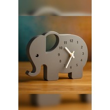 Genç 3D Fil Şekilli Masa Saati | Dekoratif ve Şık Masaüstü Saat