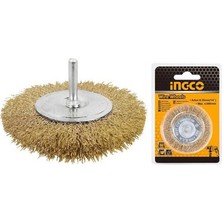 Ingco ING-WB40501 Pimli Saçaklı Daire Tel Fırça 50MM