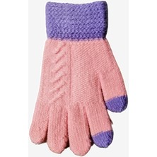 Abarta Kız Çocuk Örme Eldiven 6-12 Yaş