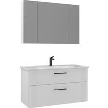 Orka Banyo Bari 100 cm Banyo Dolabı Takımı