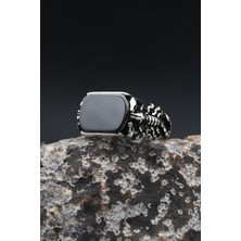 Prestige Akrep Figürlü Oniks Taşlı 925 Ayar Gümüş Yüzük 902359