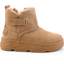 Bambi Taba Hakiki Deri Kadın Bot & Bootie K02748100702